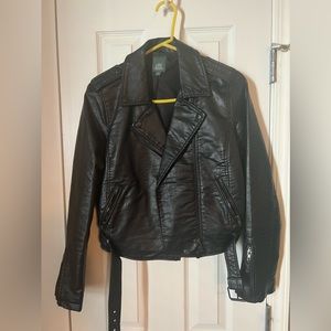 Wild fable faux leather moto jacket